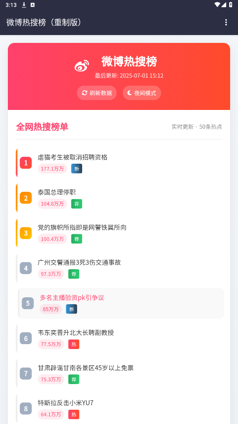 热搜重制版